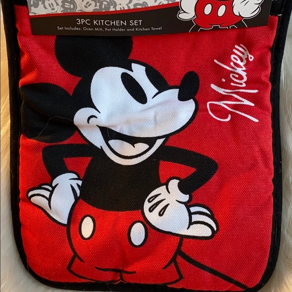 Disney Mickey Mouse 3 Piece Kitchen Set NWT - Picture 2 of 6